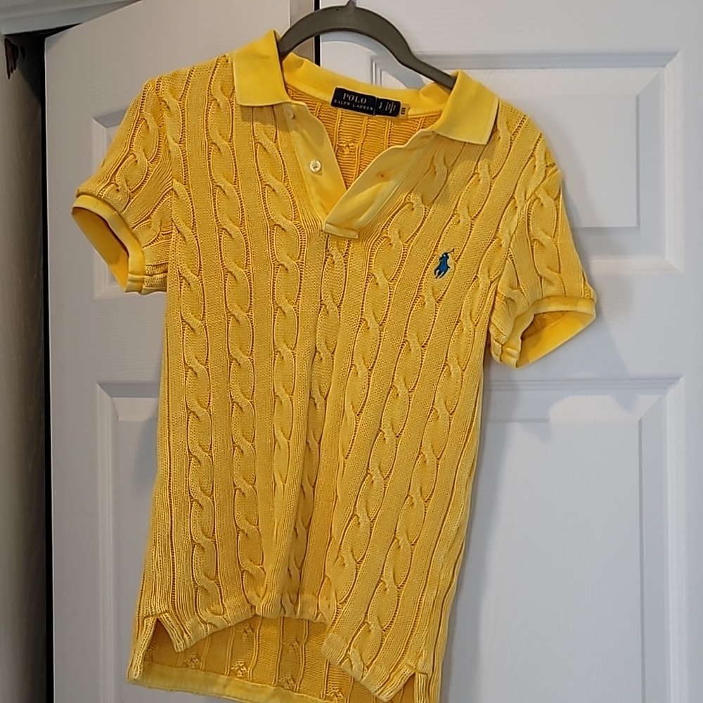 Ralph Lauren Yellow Knit Polo